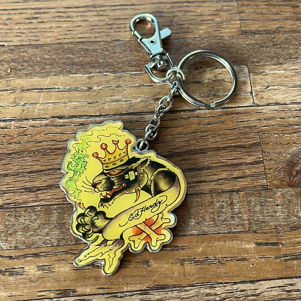 ED HARDY VINTAGE KEY CHAIN!